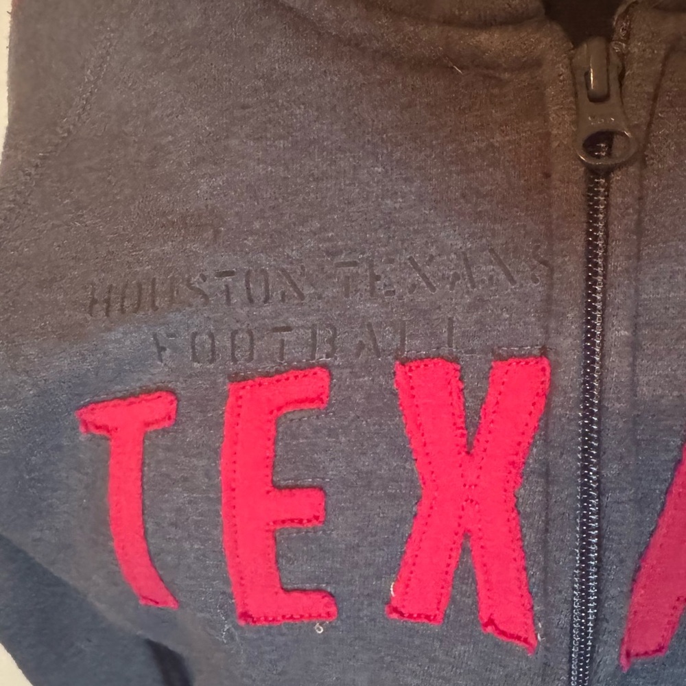 NFL Team Apparel Texans Hoodie Gray Youth Medium (10-12) - Picture 6 of 13